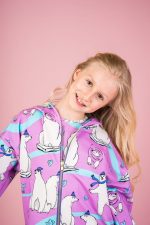 Bluza z kapturem Różowy Niedźwiedź Polarny - obrazek 4