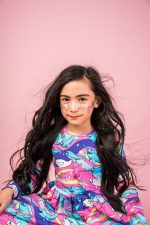 Sukienka z długim rękawem Różowy Narwal - obrazek 8