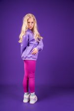 Legginsy Ściągaczowe Fuksja Basic - obrazek 4