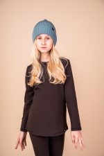 Longsleeve Czekoladowy Basic - obrazek 2