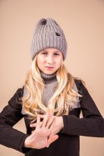 Czapka Beżowa z wełny merino MULESING FREE - obrazek 7