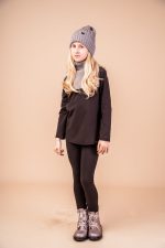 Longsleeve Czekoladowy Basic - obrazek 6
