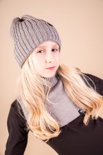 Golfik beżowy z wełny merino MULESING FREE - obrazek 4