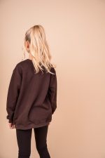 Bluza bez kaptura Czekoladowa Basic - obrazek 6