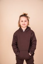 Bluza Kangurka Czekoladowa Basic - obrazek 2
