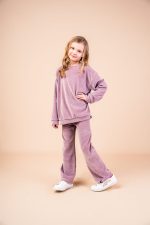 Dzwony Welurowe Brudny Róż - obrazek 2