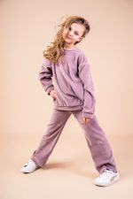 Dzwony Welurowe Brudny Róż - obrazek 4