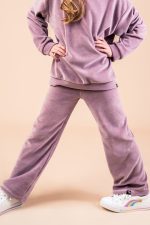 Dzwony Welurowe Brudny Róż - obrazek 5