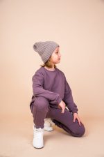 Bluza bez kaptura Taupe Basic - obrazek 3