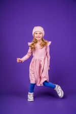 Dusty Rose LS dress - Image 2