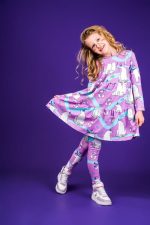 Legginsy Rożowy Niedźwiedź Polarny - obrazek 4