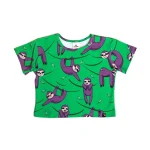 Crop top Zielony Leniwiec