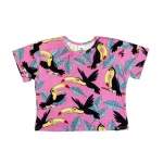 Crop top Różowy Tukan 122/128
