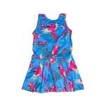 Blue Parrot Swim Dress UPF50+