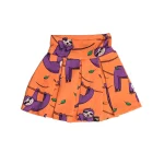 Orange Sloth Skort