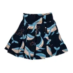 Navy Whale Skort