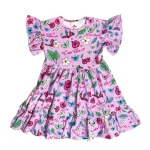 Costa Rica Lilac Frilled Dress