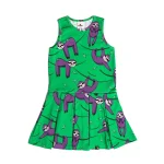 Green Sloth tennis sleeveless dress