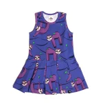 Purple Sloth tennis sleeveless dress