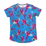 T-shirt Niebieska Papuga