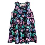 Sukienka A-line Granatowe Motyle