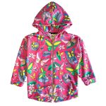 Bluza z kapturem na zamek Różowe Motyle