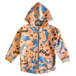 Bluza z kapturem na zamek Brzoskwiniowy Delfin