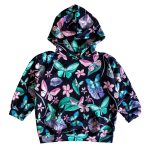 Bluza Kangurka Granatowe Motyle