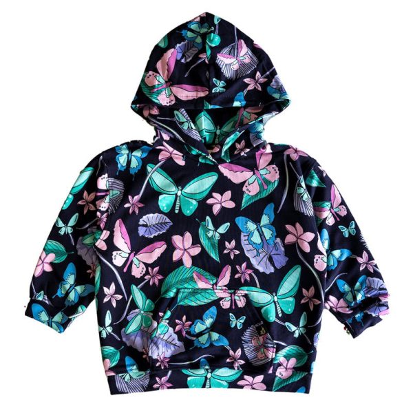 Bluza Kangurka Granatowe Motyle (1)