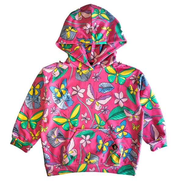 Bluza Kangurka Różowe Motyle (1)