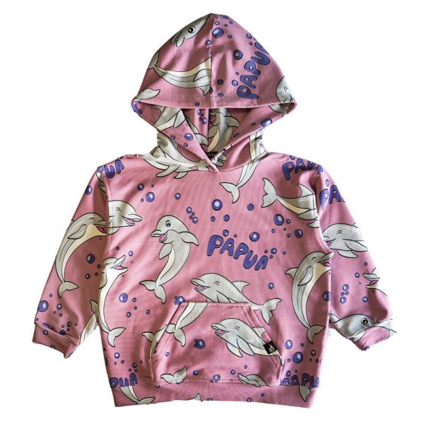 Bluza Kangurka Różowy Delfin (1)