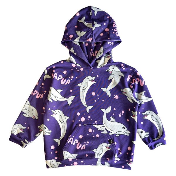 Bluza Kangurka Fioletowy Delfin (1)