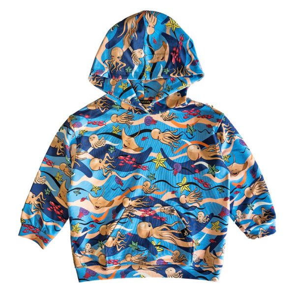 Bluza z kapturem na zamek Niebieskie Ośmiornice (1)