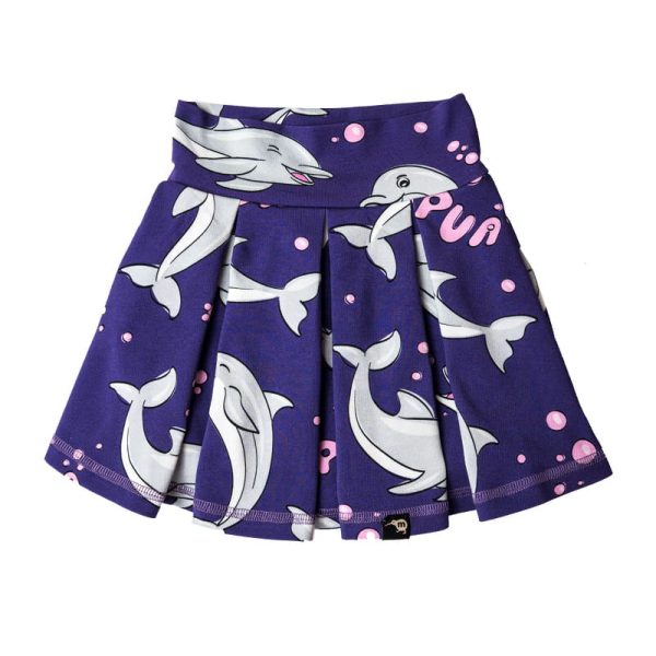 Spódniczka z szortami Fioletowy Delfin