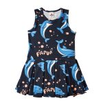 Sukienka na ramiączka Czarny Delfin