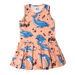 Sukienka na ramiączka Brzoskwiniowy Delfin