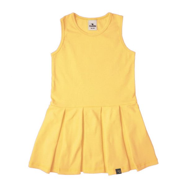 Sukienka na ramiączka Żółta