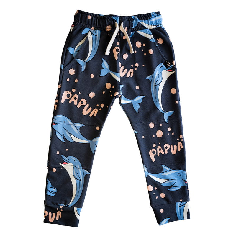 ss25trdobl Spodnie Czarny Delfin - obrazek 1