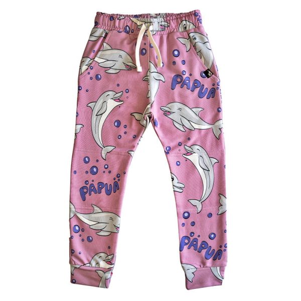 Spodnie Różowy Delfin