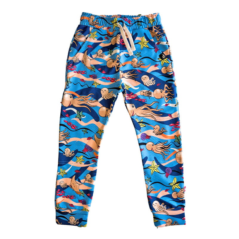 ss25trocbl Spodnie Niebieskie Ośmiornice (1) - obrazek 1