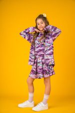 Bluza z kapturem na zamek Fioletowe Ośmiornice - obrazek 5