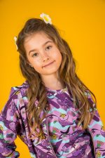 Bluza z kapturem na zamek Fioletowe Ośmiornice - obrazek 6