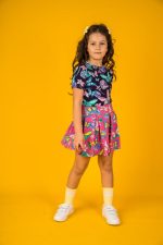 Spódniczka z szortami Różowe Motyle - obrazek 4