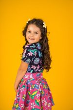 Spódniczka z szortami Różowe Motyle - obrazek 6