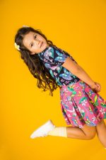 Spódniczka z szortami Różowe Motyle - obrazek 2