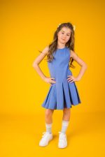 Sukienka na ramiączka Niebieska - obrazek 3