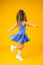 Sukienka na ramiączka Niebieska - obrazek 6