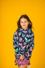 Bluza Kangurka Granatowe Motyle - obrazek 3