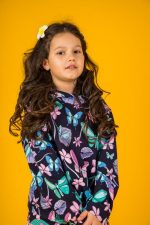 Bluza Kangurka Granatowe Motyle - obrazek 4