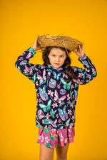 Bluza Kangurka Granatowe Motyle - obrazek 7